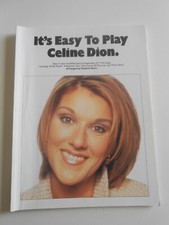 ANCIENNE PARTITION DE MUSIQUE CELINE DION IT'S EASY TO PLAY