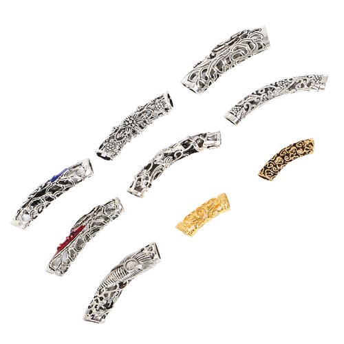 18pcs perles tube à - tube,