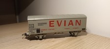 wagon couvert sncf badoit /evian - ECHELLE H0 1/87 compatible piko/roco