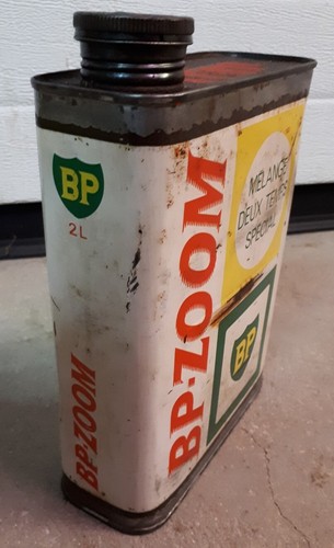 Ancien bidon huile zoom 2 - bp,