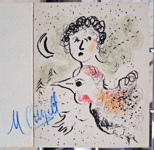 Carte voeux lithographie - carte, se
