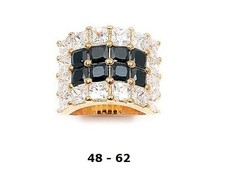 Grosse Bague T58 Damier Pavé