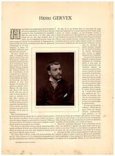 Henri Gervex, peintre français Vintage print, tirage d'époque, Galerie Cont