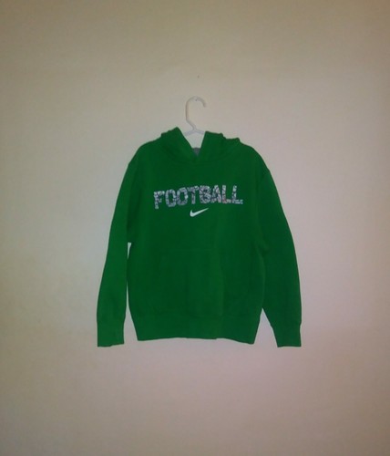 Nike green football hoodie - green,