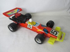Jouets en Tôle Vintage 70er Voiture de Course Avec Plastique RTX