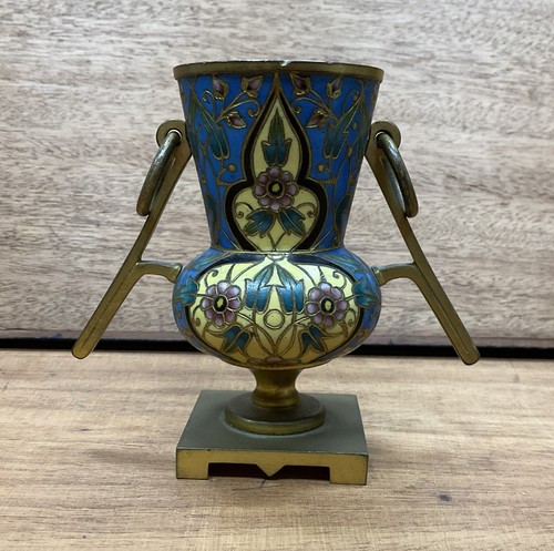 Petit vase cloisonné signé - petit,