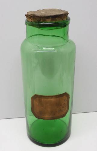 Bocal verre souffle xixe col - -bocal,