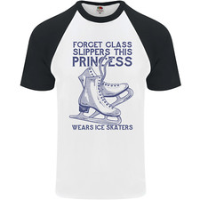 Ce T-Shirt De Baseball S/S Pour Homme Avec Patins À Glace De La Princesse