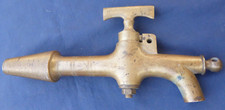 Gros Robinet cuve laiton Profondeur totale 30 cm ancien Marqué 11 LS