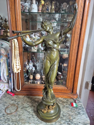 Eugene marioton bronze woman - ,