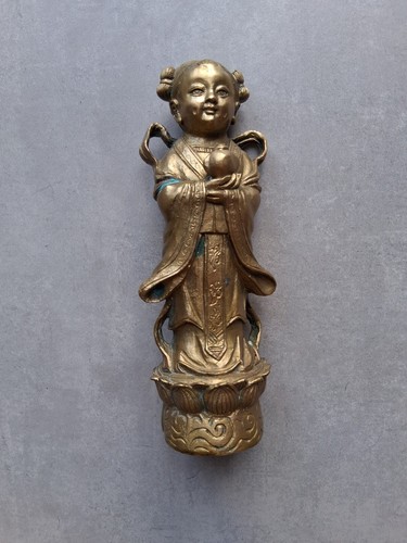 Bouddha bronze hauteur - hauteur, 22cm