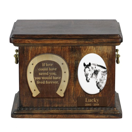 Urne bois appaloosa pour - bois, un
