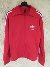 Veste ADIDAS rétro vintage jacket rouge jacke sport trefoil giacca M
