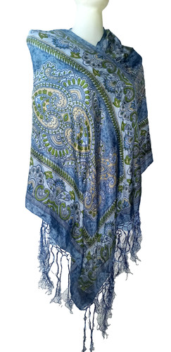 Palme foulard étole - palme, soie