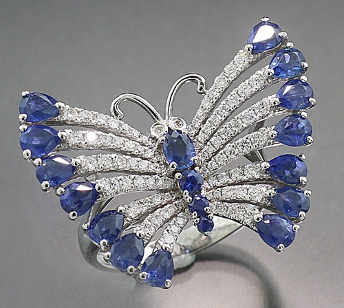 Bague saphir brillant - bague,