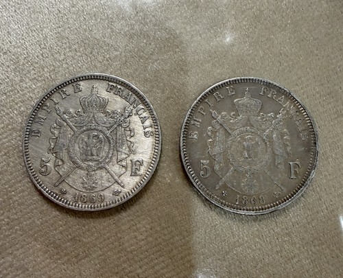 Lot pièce francs - 2,
