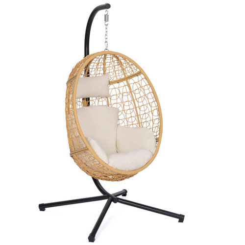 Fauteuil oeuf suspendu ajouré