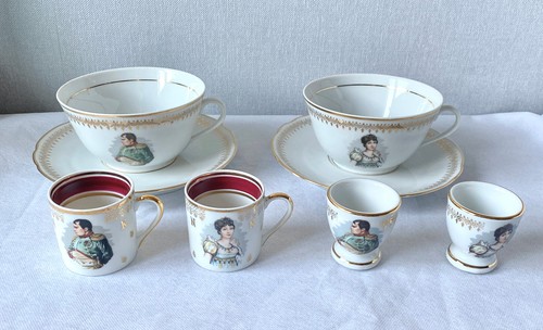 Tasses soucoupes coquetiers - tasses,