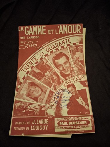 Partition gamme l - gamme, l'amour