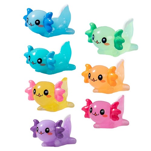 Miniature axolotl colorée - miniature, en