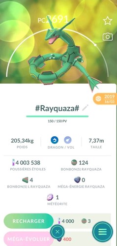 Pokémon rayquaza - go, 🦾🦾