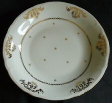 Assiette creuse Porcelaine du Berry & Limoges – Or fin – Ø 23 cm – Ref 4234