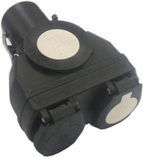 Ryme Automotive Adaptateur pour Camion de Prise 15 Broches 24 V vers 2... 