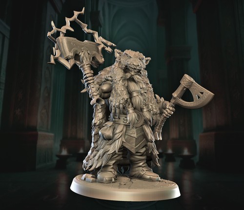 Figurine champion archer nain - figurine,