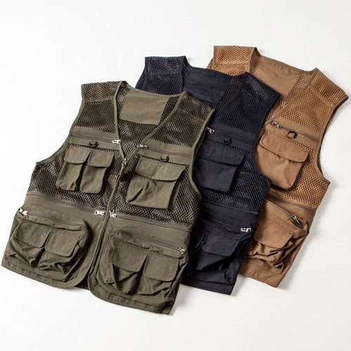 Gilet militaire fishnet homme - gilet,