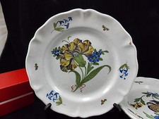 FRANCHE COMTE-SUPERBE PLAT AUX IRIS PERIODE XVIII°-AGRAFÉ -N°3