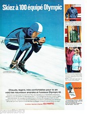 PUBLICITE ADVERTISING 036  1964  Olympic anorak fuseau de ski Chales Bozon