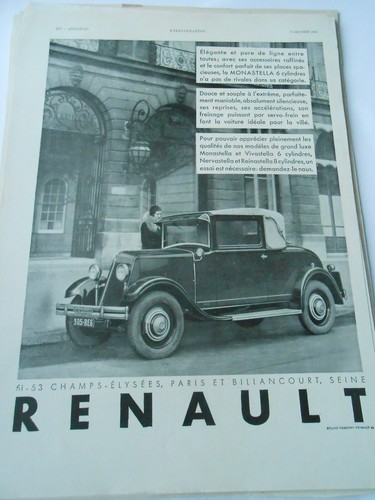 Publicité advertising 1931
