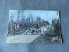 cpa Venerie CHASSE à COURRE fORET D orleans