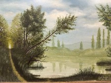 Huile sur panneau signée 