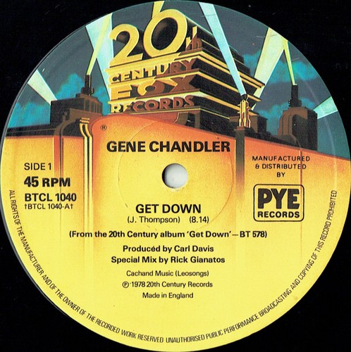 Gene chandler get down - get,