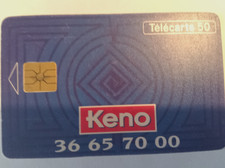 Télécarte keno française - keno,