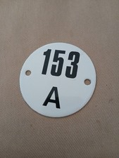  ancienne plaque émaillée numéro 153 A Indicateurs Lignes RATP