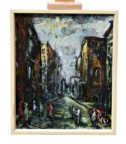 Tableau huile sur carton - huile,