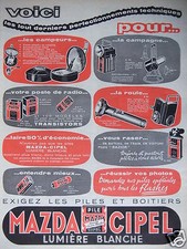 PUBLICITÉ 1958 MAZDA PILE