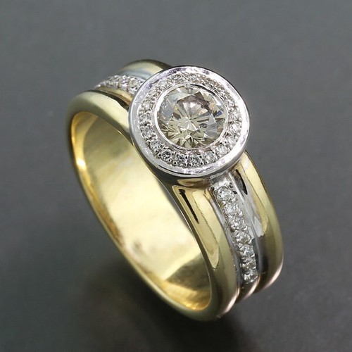 Bague solitaire avec diamant - bague,