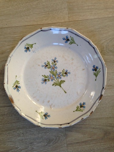 Assiette faience xviii - assiette,