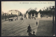 Cpa bruxelles entrée - cpa, l´entrée