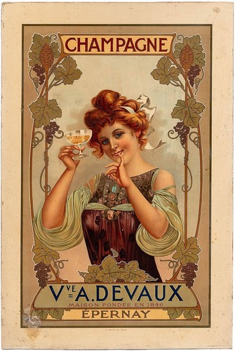 Affiche poster champagne - ,
