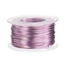 Fil alu 18G 1.0mm 98.5ft souple anodisé pour bijoux modelage DIY, rose