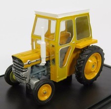 OXFORD DIECAST, MASSEY FERGUSON 135 avec cabine jaune, échelle 1/76, OXF76MF002
