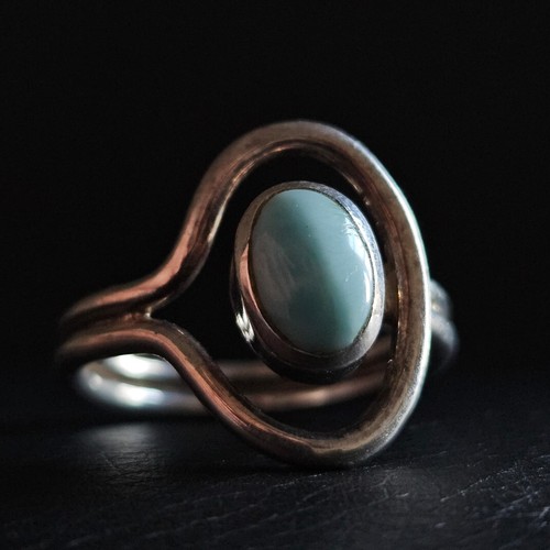 Bague larimar montée - , sur