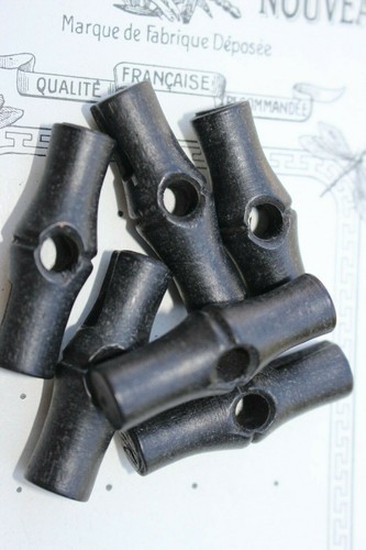 Bouton ancien couture bois - bouton,