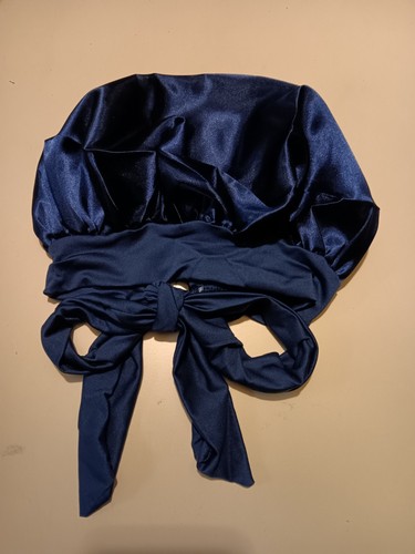 Bonnet satin nuit bleu - satin,