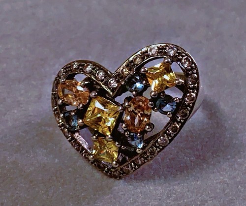 Bague argent citrine - , quartz