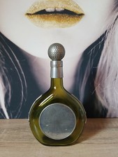 BOUTEILLE CARAFE A PORTO VERRE VERT DÉCOR GOLF GOLFEUR ALCOOL APÉRITIF 